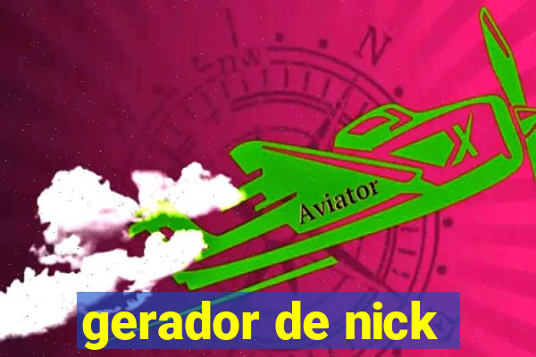 gerador de nick